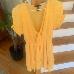 Forever 21 Yellow Summer Dress - Size Medium